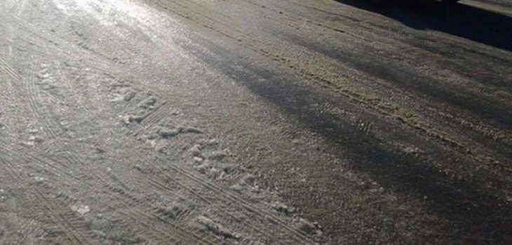 strada ghiacciata